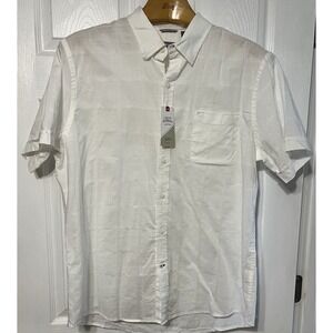 Izod Saltwater‎ Men's Size XL Dockside Chambray Button Up White New! NWT